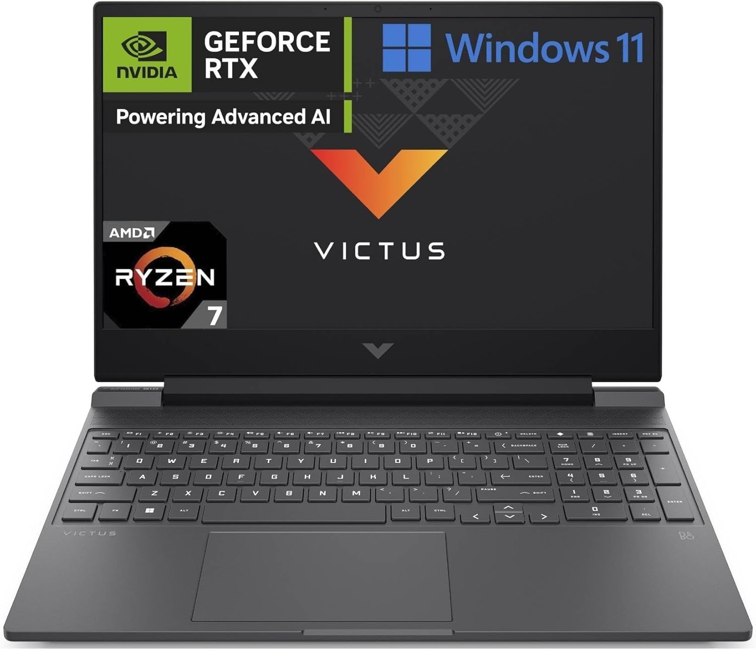 Victus 15-fb2001sl Notebook, AMD Ryzen 7-8845HS, RAM 16GB, 1TB SSD, Display 15.6 FHD Antiglare IPS 300 nits 144Hz, NVIDIA RTX4060 8GB, 3 Mesi di PC Game Pass Inclusi, Webcam TNR, Windows 11, Grigio - Notebook
