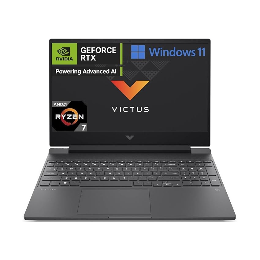HP Victus 15-fb2001sl Notebook, AMD Ryzen 7-8845HS, RAM 16GB, 1TB SSD, Display 15.6 FHD Antiglare IPS 300 nits 144Hz, NVIDIA RTX4060 8GB, 3 Mesi di PC Game Pass Inclusi, Webcam TNR, Windows 11, Grigio