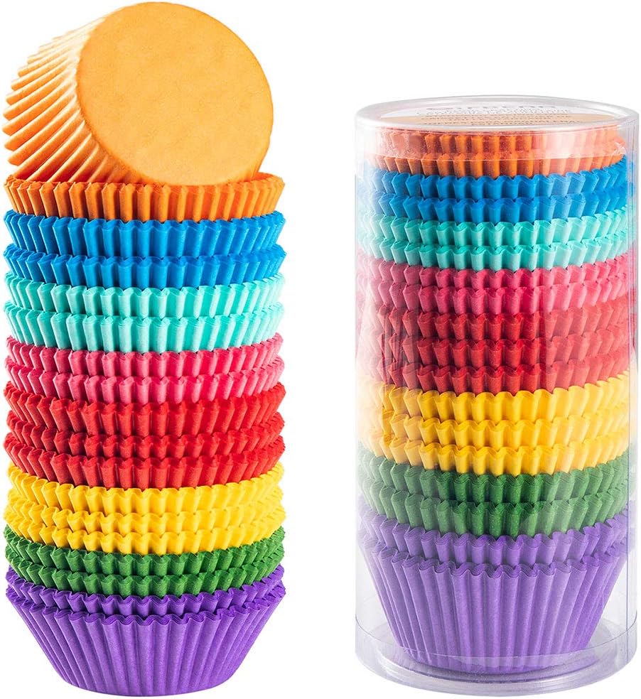 Bright Rainbow Standard Cupcake Liners