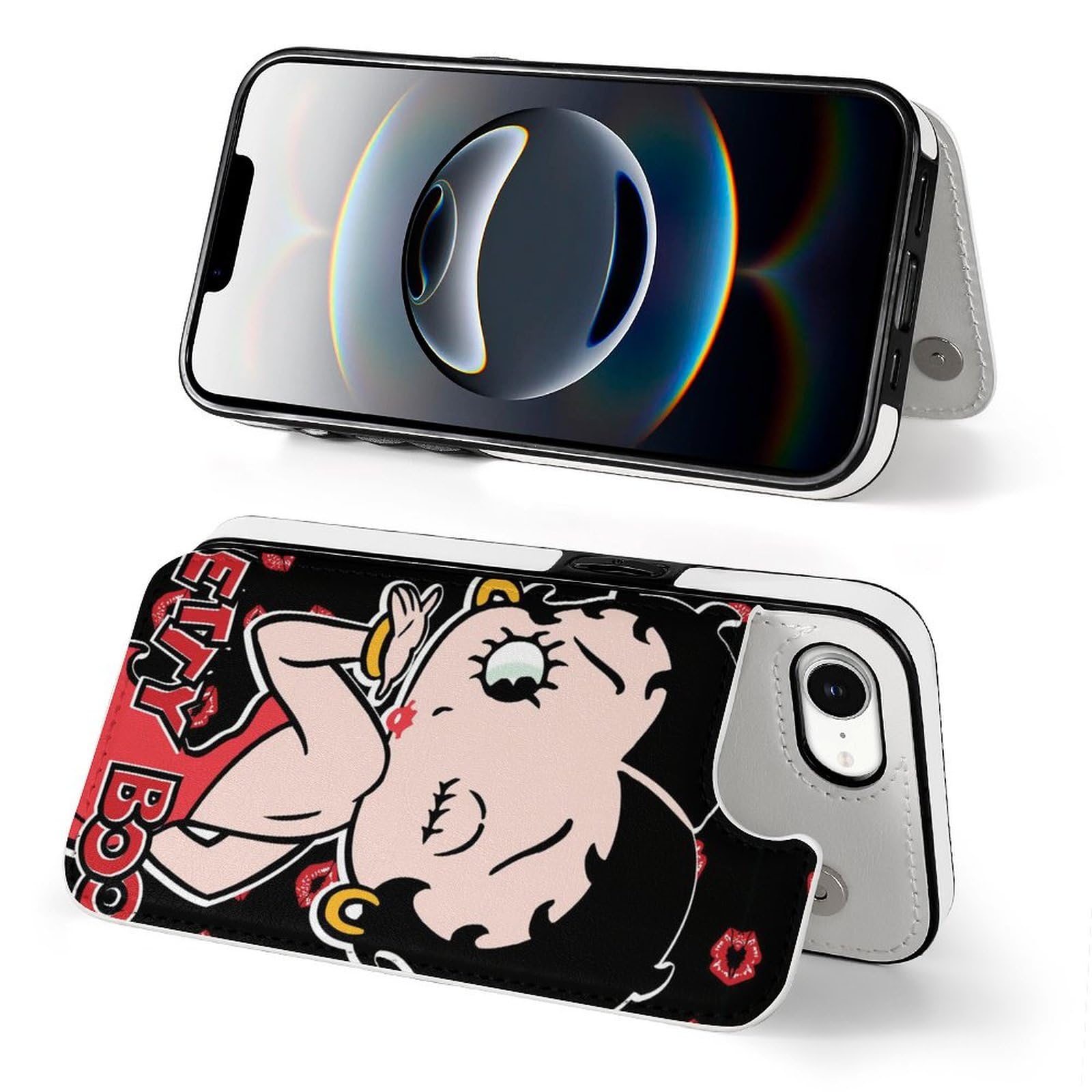 Amazon.co.jp: IPhone16E ケース 手帳型 ベティちゃん あいふぉん16E