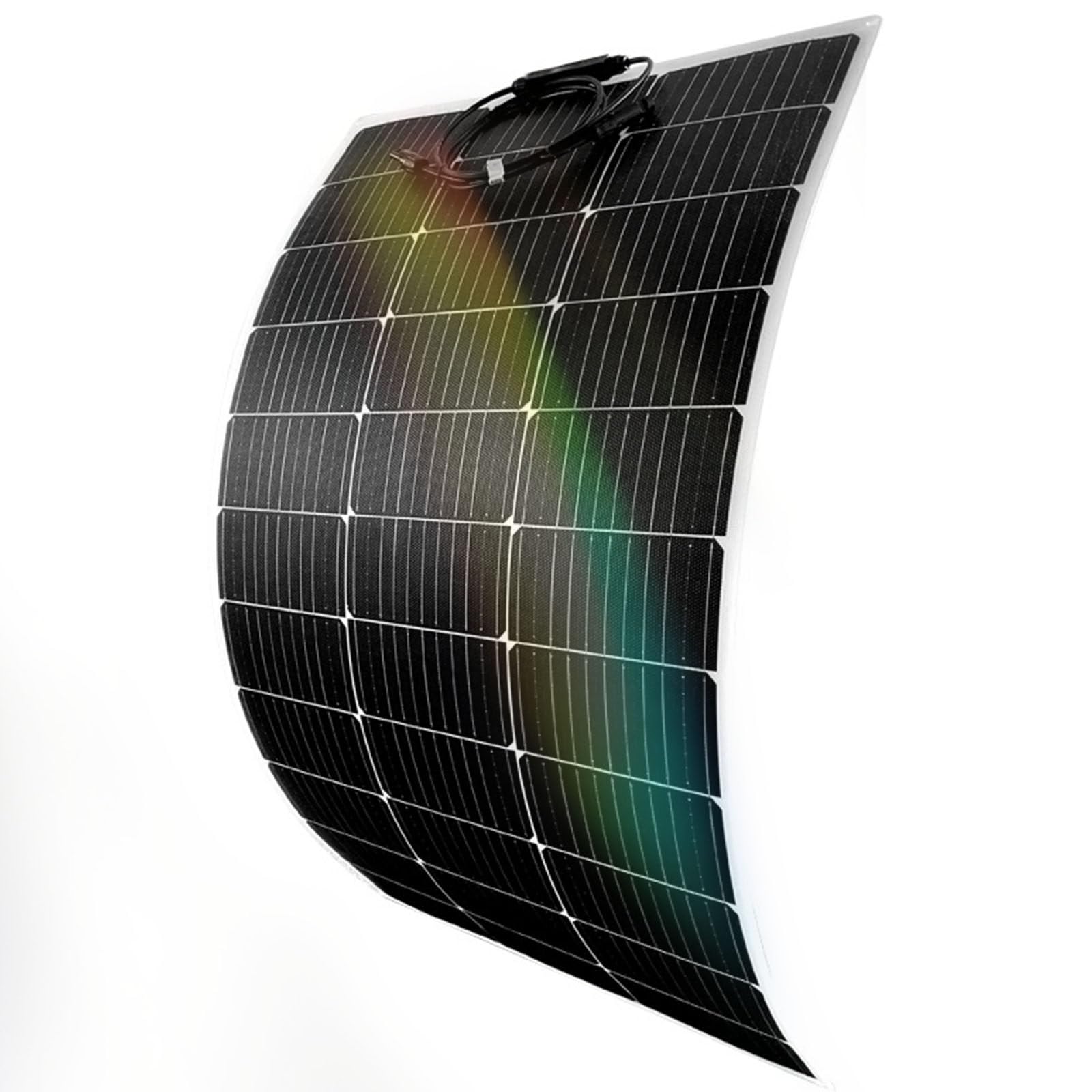 Kit de panel solar flexible de 150 W, 200 W, 300 W, 400 W y 520 W para casas rodantes, paneles solares, paneles solares Renogy, embarcaciones y superficies irregulares: panel solar monocristalino +