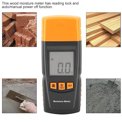 Miniatura 2 de Fydun Medidor de madera digital de humedad GM605 Pantalla LCD Probador portátil Detector de medición 0% HR 100% RH Temperatura -30 -70