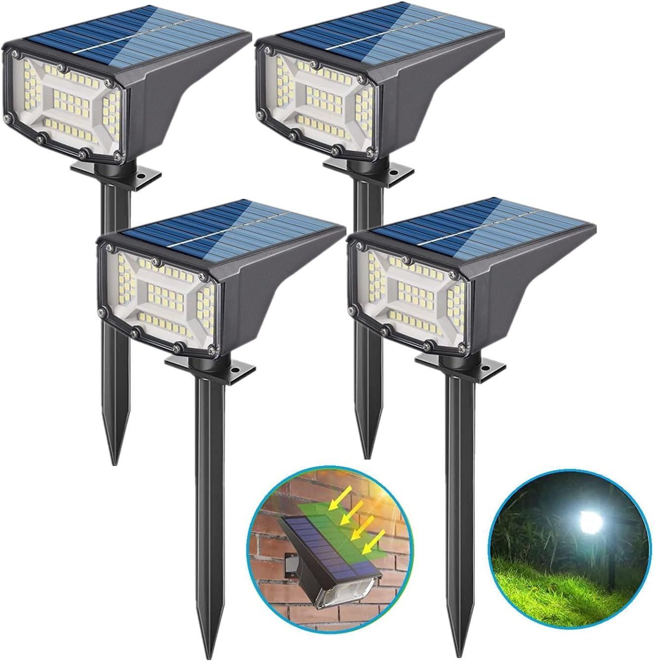 4 Luci Solari Da Giardino YiLaie - LED 5700K, Impermeabili IP68 | Accensione Automatica - Foto 11