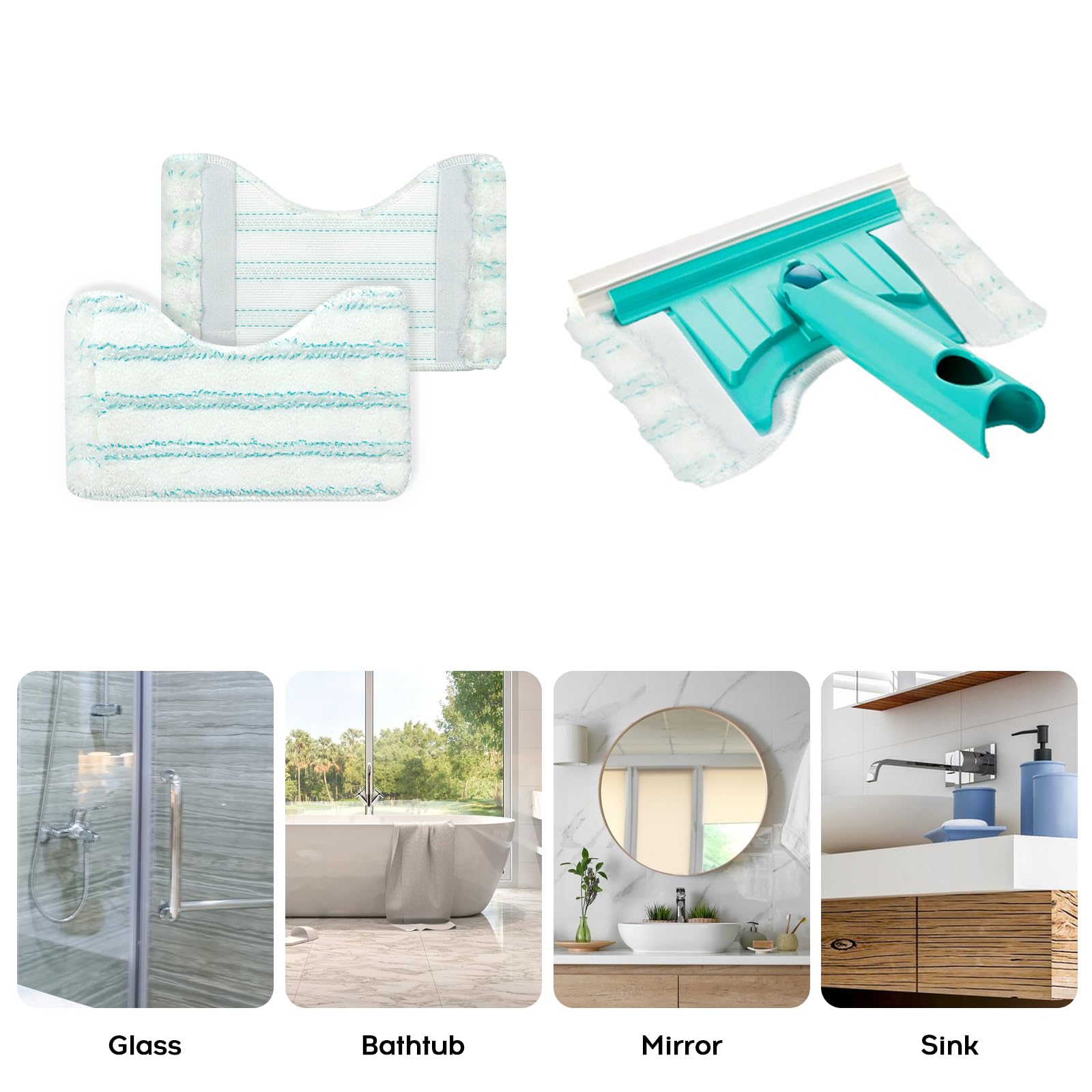 Panni Ricambio Leifheit 4 Cuscinetti Ricambio Per Scopa Vapore