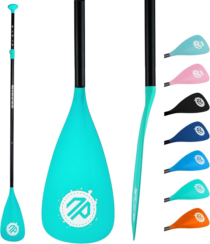 3/4-Piece Kayak Paddle, Adjustable Paddle Board Paddles, SUP Paddle | Lightweight and Durabl, Detachable Stand Up Paddle Board Accessories Oars with Aluminum Alloy Shaft and Fiberglass Blade