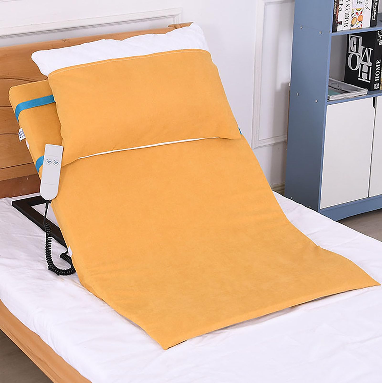 Elektryczny podnośnik poduszek medycznych, regulowane oparcie łóżka z pilotem zdalnego sterowania, ergonomiczna konstrukcja, nośność do 150 kg