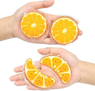 4PCS Gel Eye Ice Pack Set ، ضغط بارد وساخن ، وسادات جل تبريد قابلة لإعادة الاستخدام لتخفيف الإجهاد ، الاسترخاء ، السبا والنوم