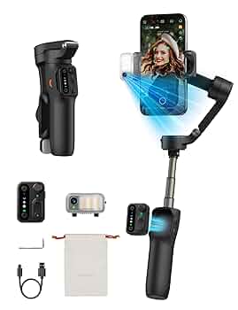 Hohem iSteady V2三軸スマホジンバル（ブラック） hohem iSteady V2 スマホ iphone ジンバル 3軸 自撮り棒 AI自動