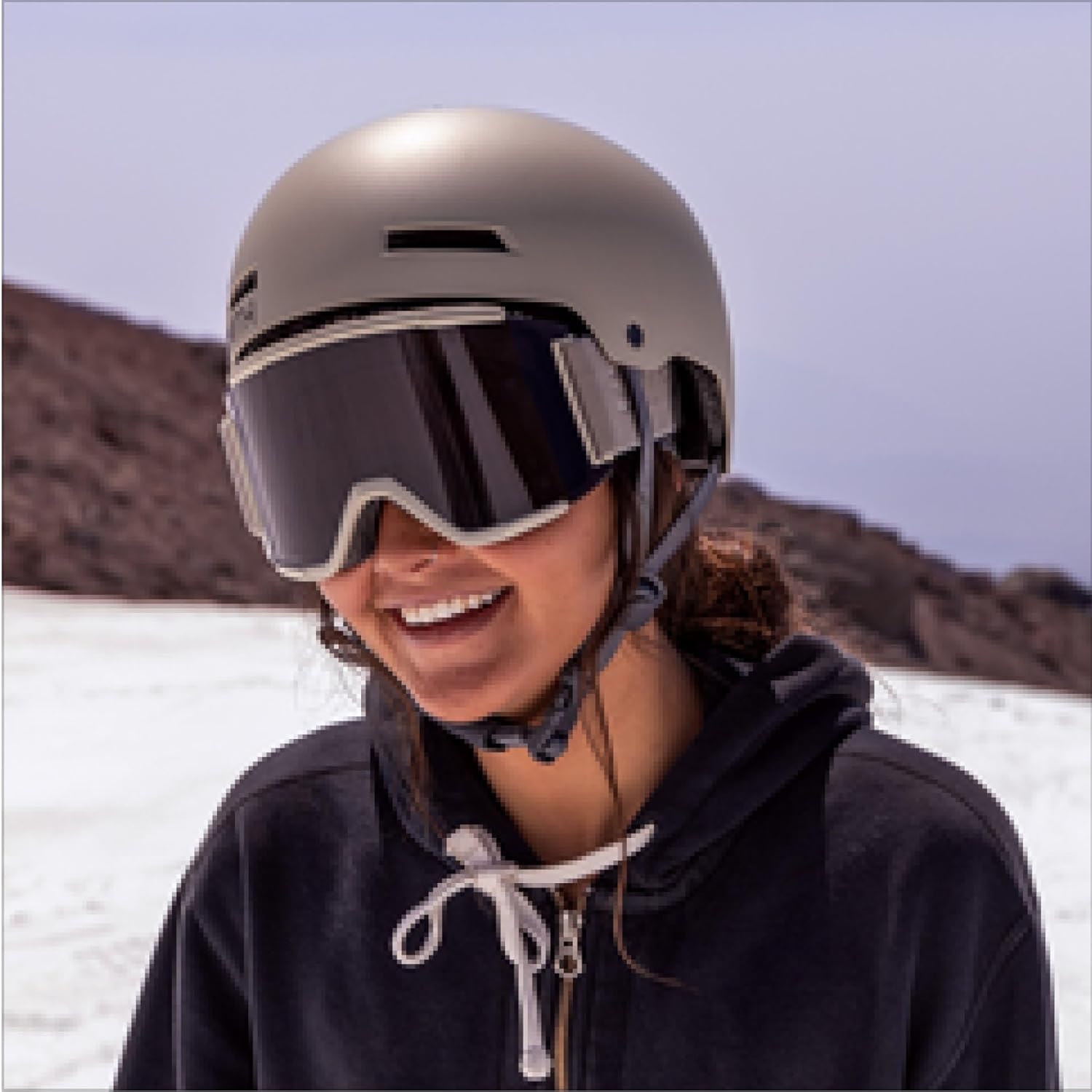 Smith Rodeo Snow Helmet – Adult Ski & Snowboard Helmet with MIPS Technology, Adjustable Fit, Ear Padding & Ventilation – Head Protection for Men & Women Matte Chalk Medium