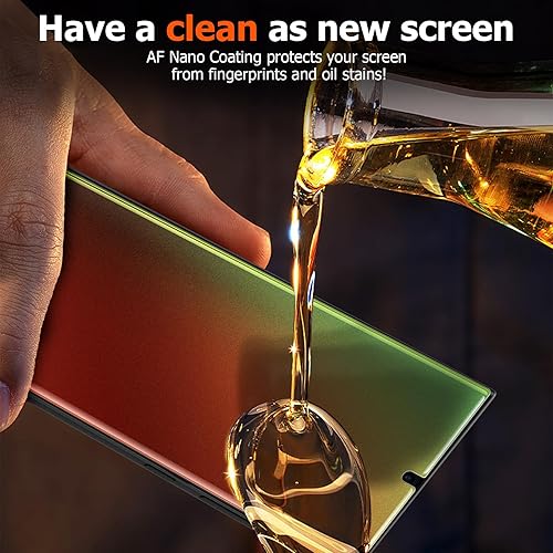 Miniatura 6 de LYWHL Paquete de 2 protectores de pantalla de privacidad para Samsung Galaxy S24 Ultra, degradado mate, colorido, anti-luz azul, anti-espía,