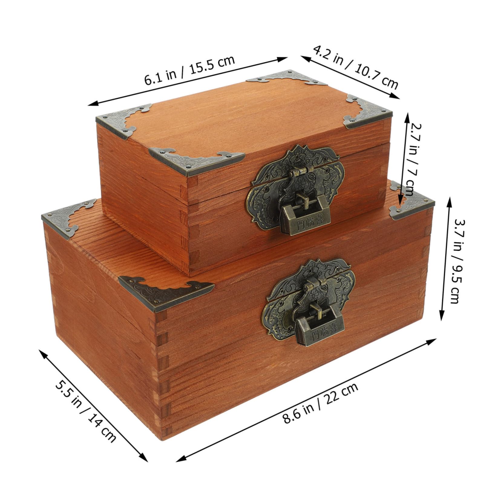 アンティーク 小物入れ 木製 彫刻 蓋付き ヴィンテージ 木工