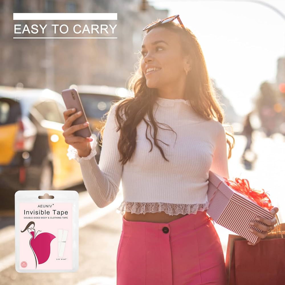 10 Strips Double Sided Body Tape For Fashion, Double Sided Adhesive