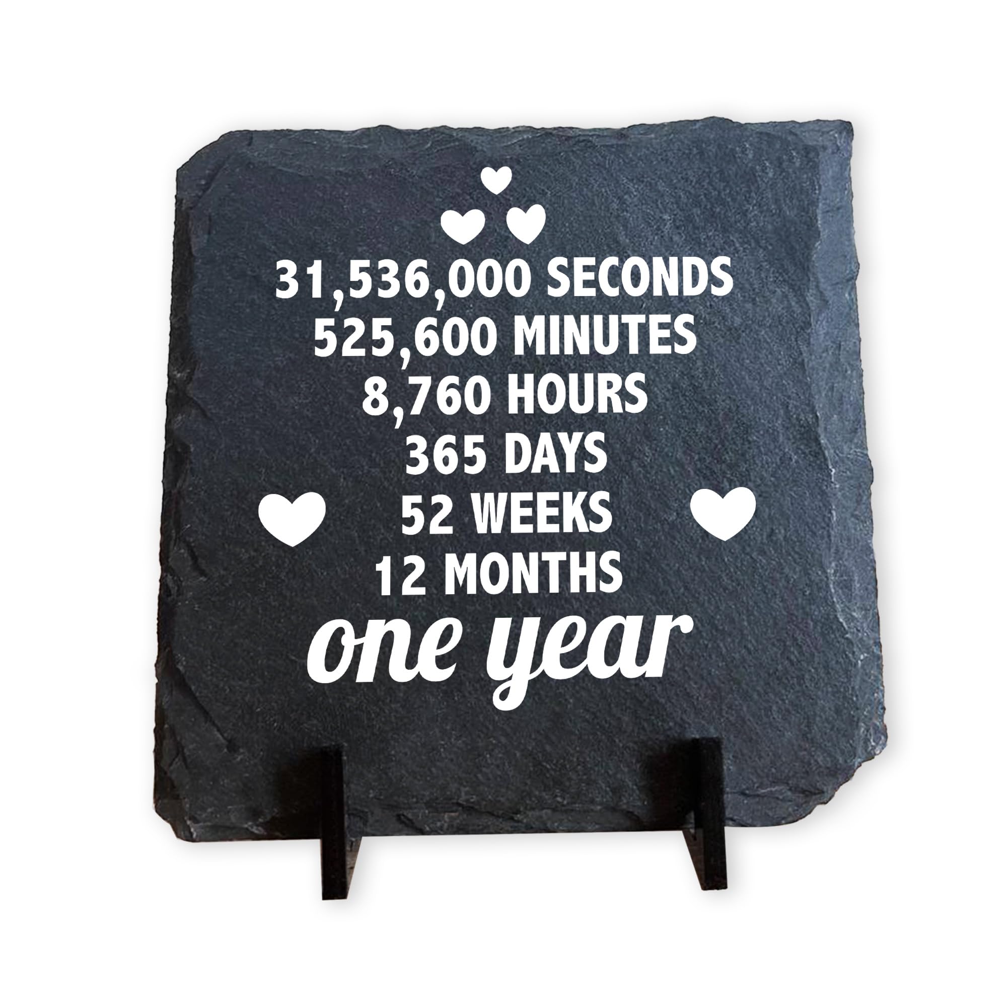Red Ocean 1st Anniversary For Husband Wife SLATE Sign Novelty 1 Year Anniversary For Boyfriend Girlfriend 1st Idea Couple Keepsake