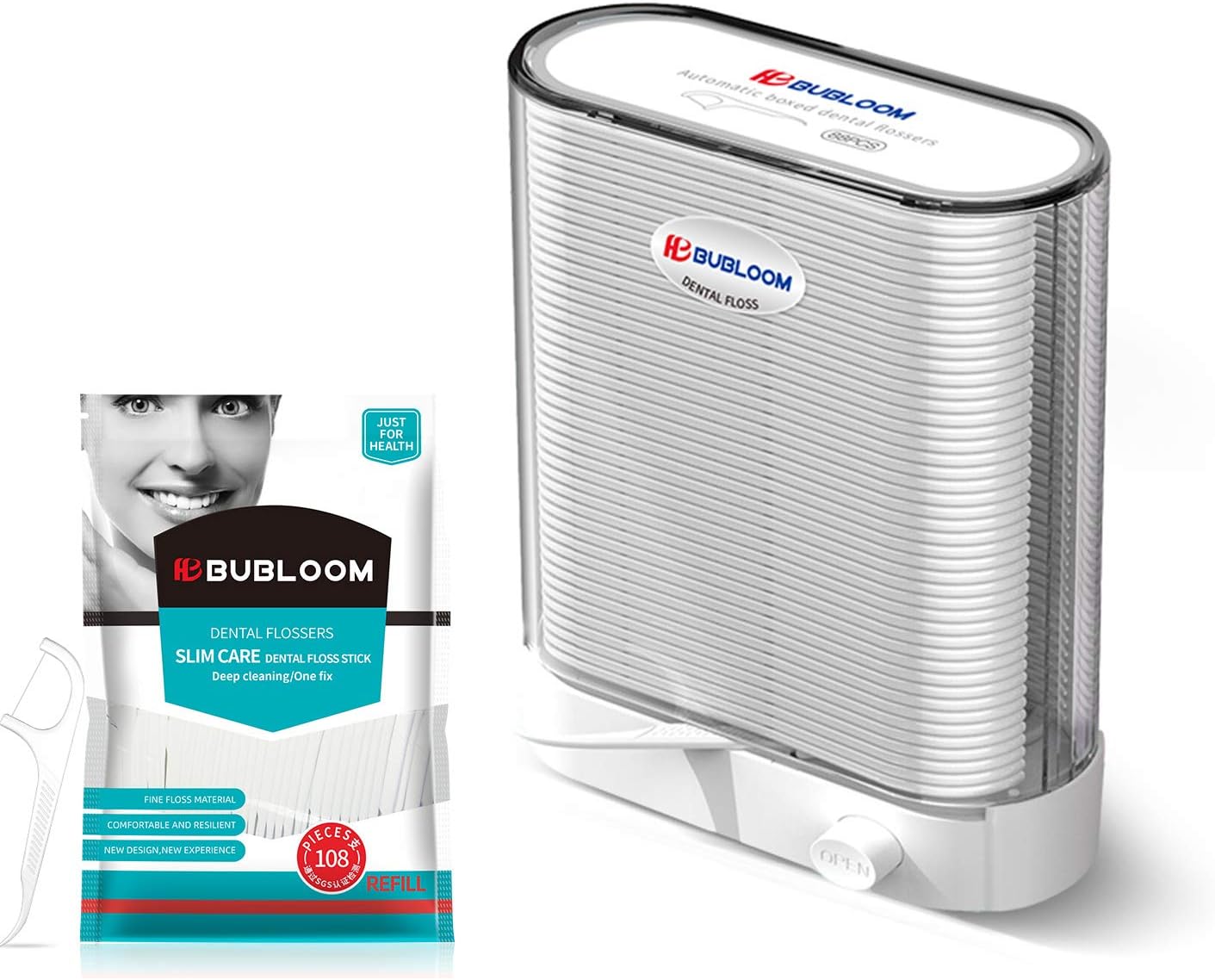 Automatic Boxed Dental Floss Stick | Triple Clean Floss Picks | No Break Guarantee | 88 pcs/Box