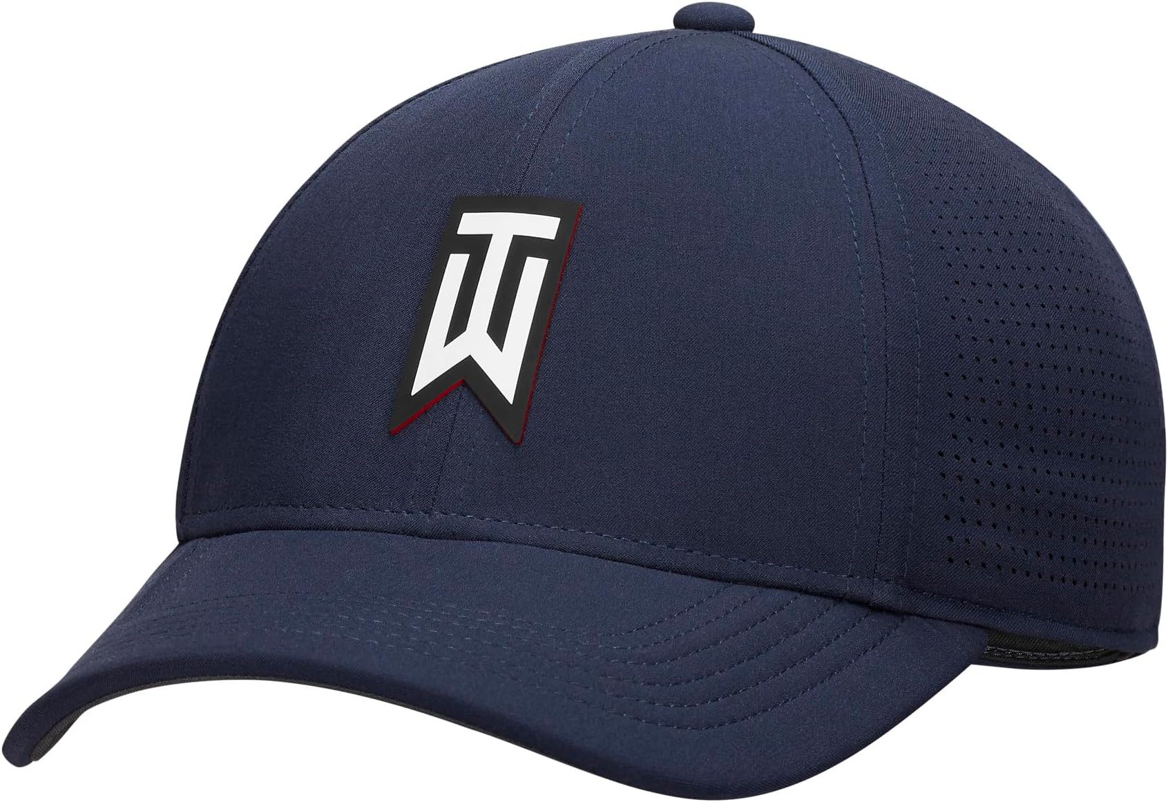 NikeMen's Adult Tiger Woods Legacy91 Golf Dri Fit Flex Fit Cap Hat (as1, Alpha, l, x_l, Navy Blue, Large/X-Large)