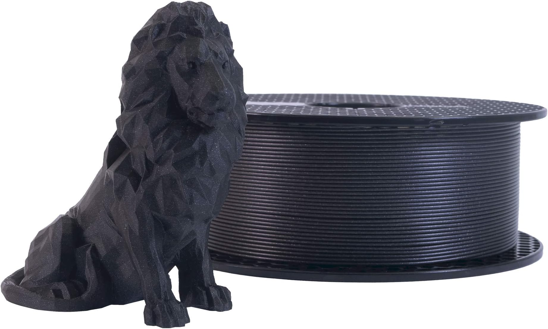 3D Printer Filament PLA Galaxy Black 1.75mm - 1kg Spool - High Precision ±0.02 mm - Low Stringing - Strong Layer Bond - No tangling - Ideal for Beginners & Professionals