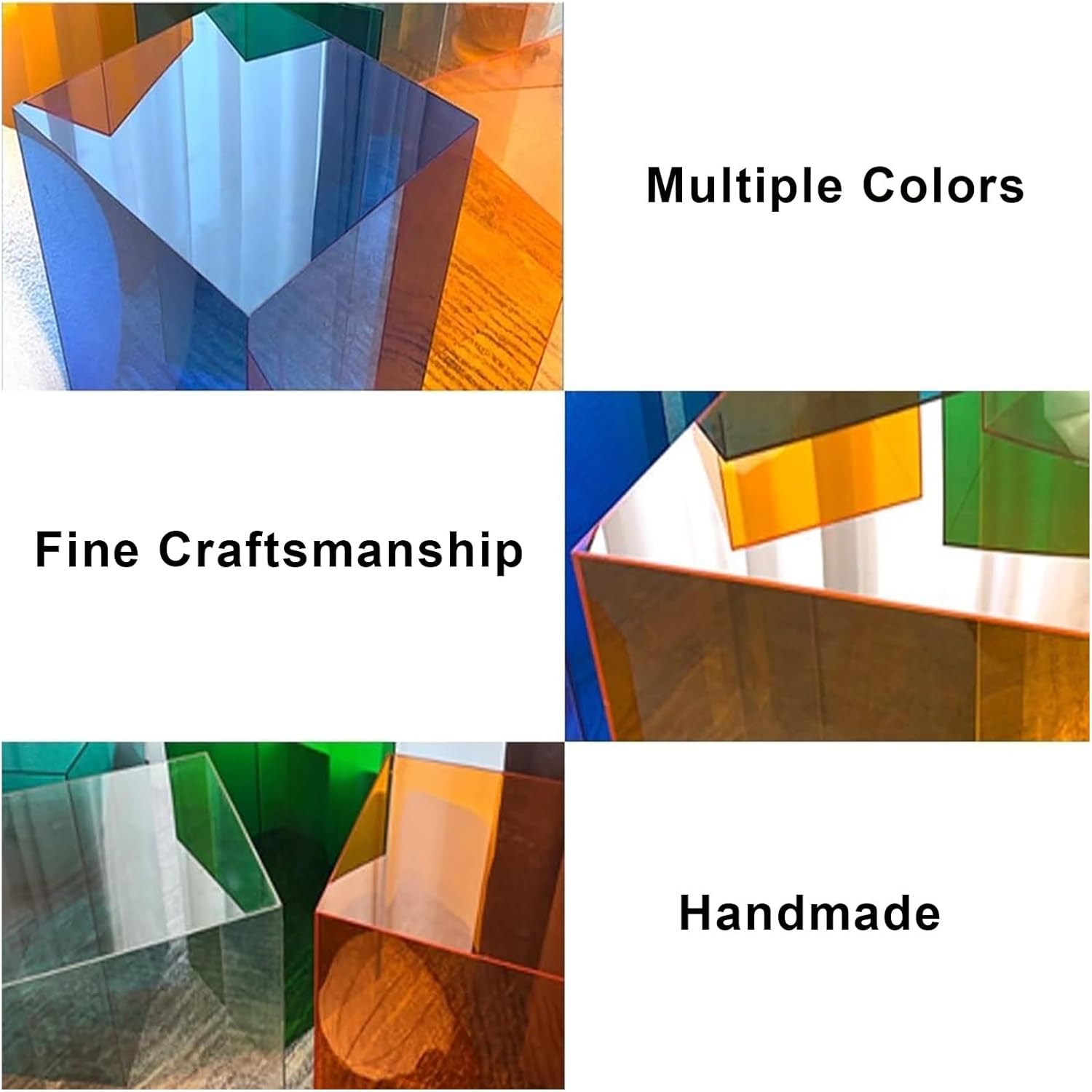 Acrylic Display Stands, Rectangle Decoration Pedestal Stand, Floor Window Riser Display Table, for Clothing Jewelry Wedding Dress Shop Parties Event Decor(Clear,40x40x80cm)