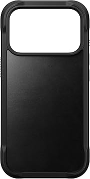 NOMAD Rugged Leather Case | for iPhone 17 Pro | Polycarbonate Protective Case with TPU Bumper | Matte PET Back | MagSafe Compatible | Black Horween