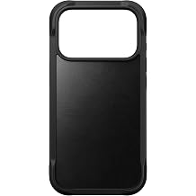 NOMAD Rugged Leather Case | for iPhone 17 Pro | Polycarbonate Protective Case with TPU Bumper | Matte PET Back | MagSafe Compatible | Black Horween