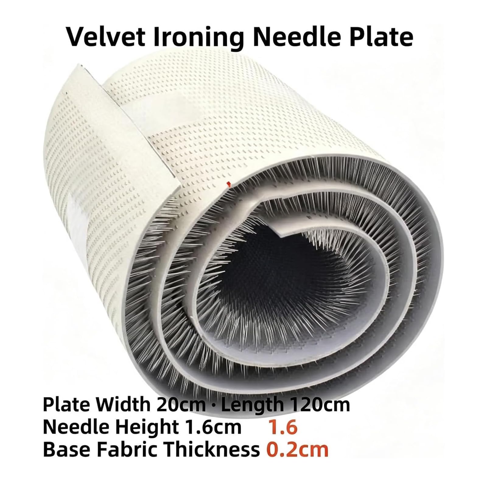 Tabla De Planchar De Acero Inoxidable para Terciopelo, Herramienta De Planchado De Telas A Prueba De Aplastamiento con Agujas Finas De 16 Cm, Tabla De Acabado para Terciopelo, 30cm