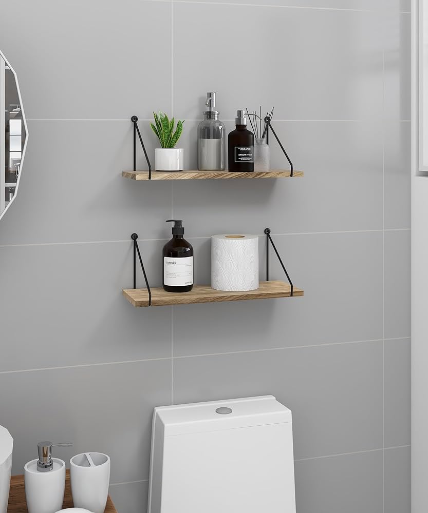 飾り棚（2つセット）／天然木使用／壁取付式 楽天市場】DifferTemp ウォールシェルフ 2個セット 壁掛け棚 壁