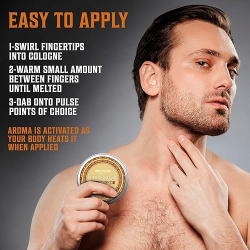 Miniatura 3 de Viking Revolution Palo Santo Colonia Sólida para Hombres 2 Oz - Perfume Sólido para Hombres con Colonia de Palo Santo para Hombres - Bálsamo