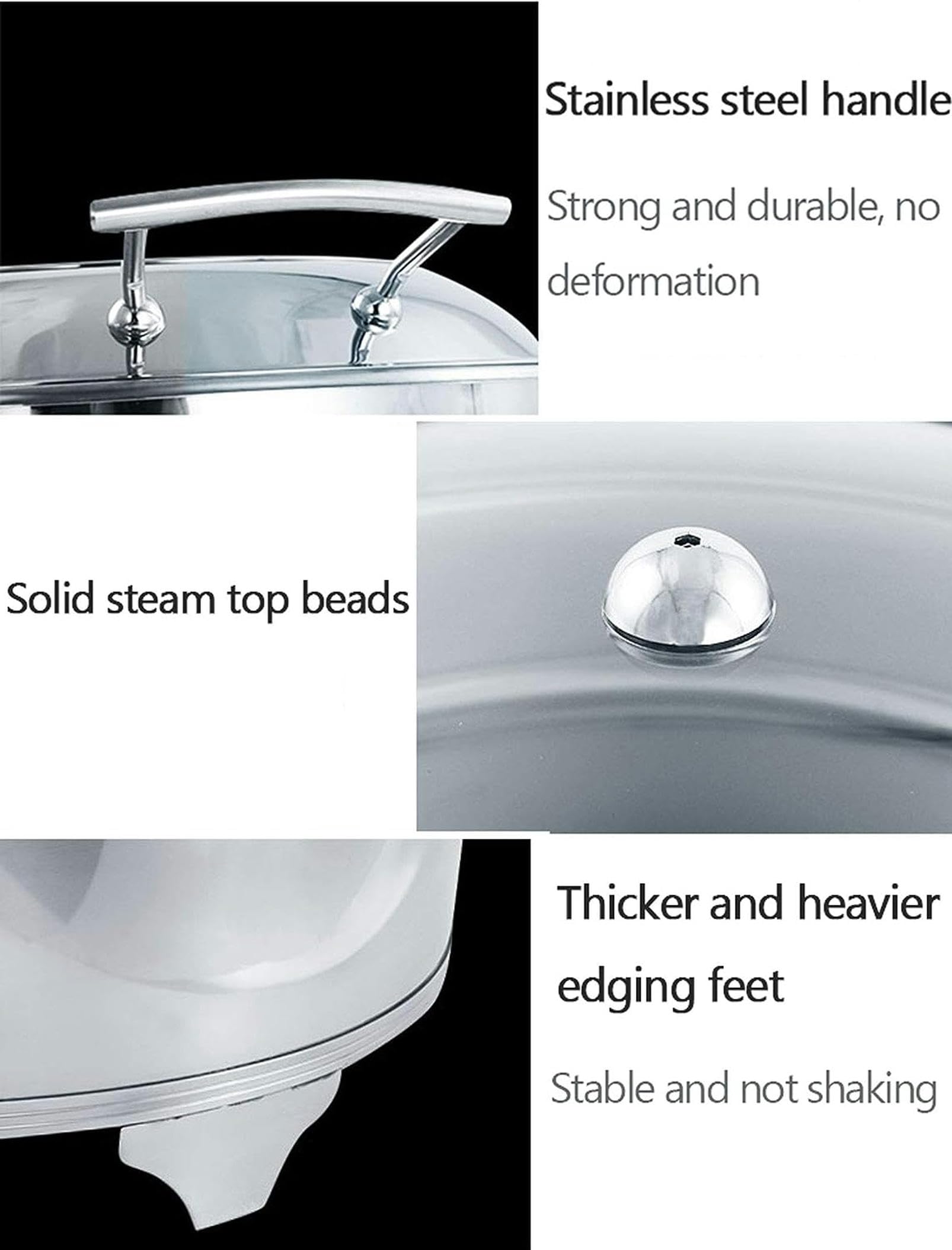 6L Chafing Dish Elettrico, Scaldavivande Elettrico Acciaio Inox, Contenitore Termico per Alimenti Caldi per Buffet, Banchetti, Feste in Casa, Temperatura Regolabile (30-80 °)