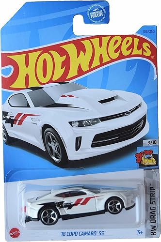 Hot Wheels '18 Copo Camaro SS, Tira de arrastre HW 310 blanca 106250