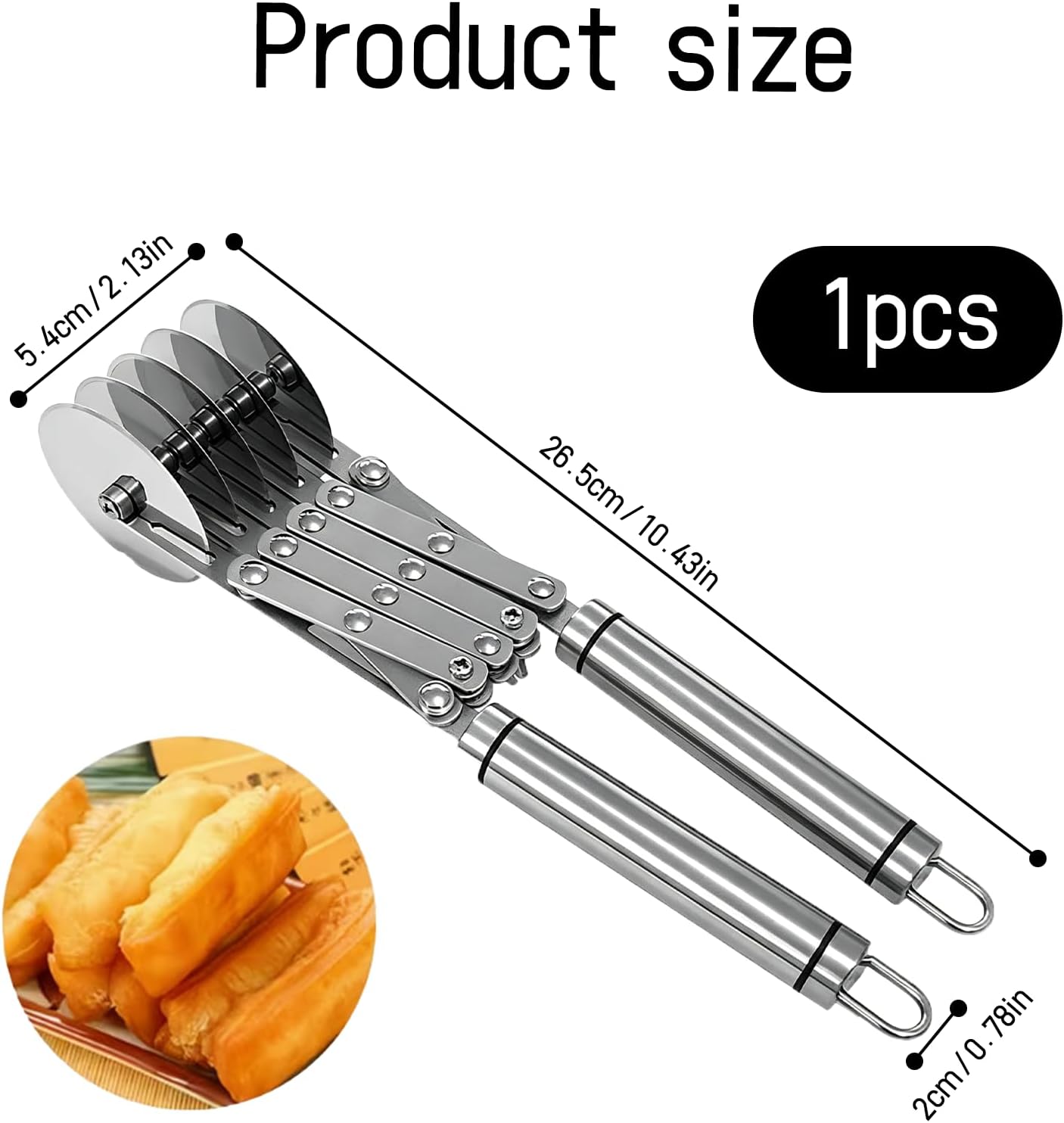 Cinnamon Roll Cutter,For Cinnamon Rolls, Brownies, Lattice, Pasta, Pizza