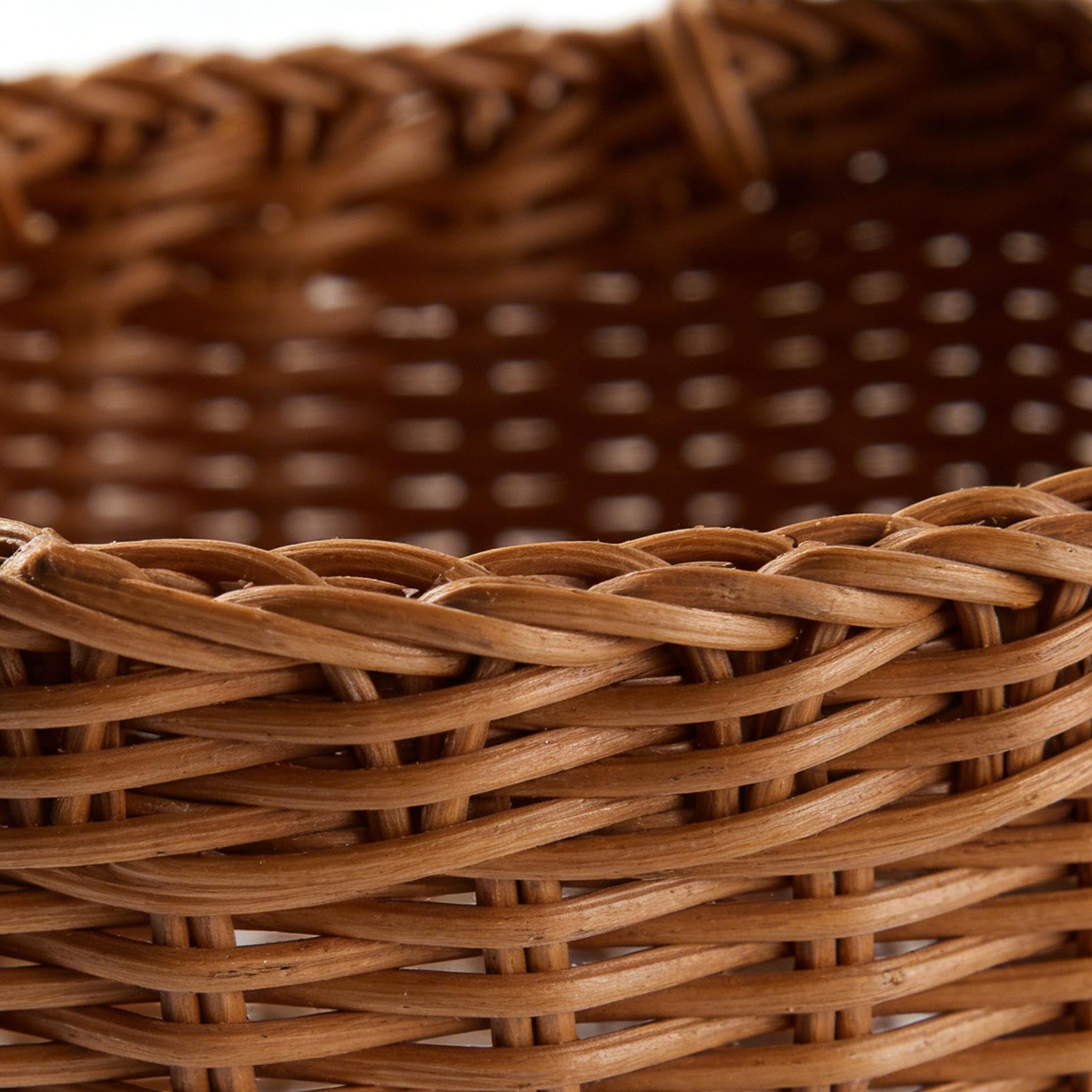 Cesti per Parete | Portafrutta e Portapane in Intrecciato | da Parete in Rattan | per Cucina Ingresso Camera Soggiorno Casa Interno Esterno