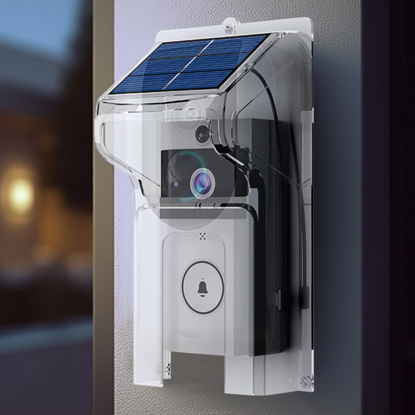Ring Doorbell Cover - Escudo de cámara inteligente, protector exterior | Carcasa protectora de timbre impermeable, caja de video a prueba de lluvia, accesorio de seguridad resistente a la intemperie