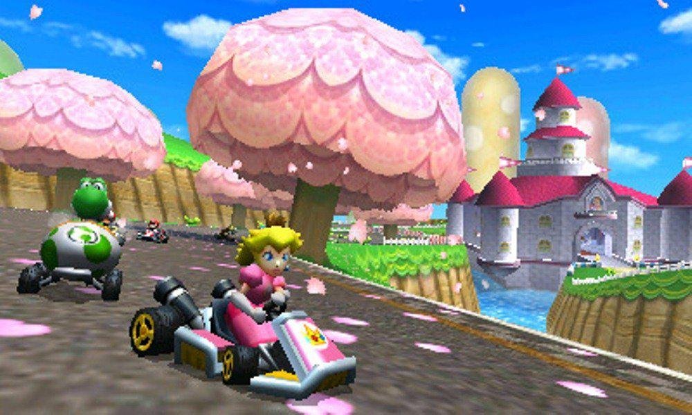 Console 3DS XL blanche avec Mario Kart 7 - édition limitée