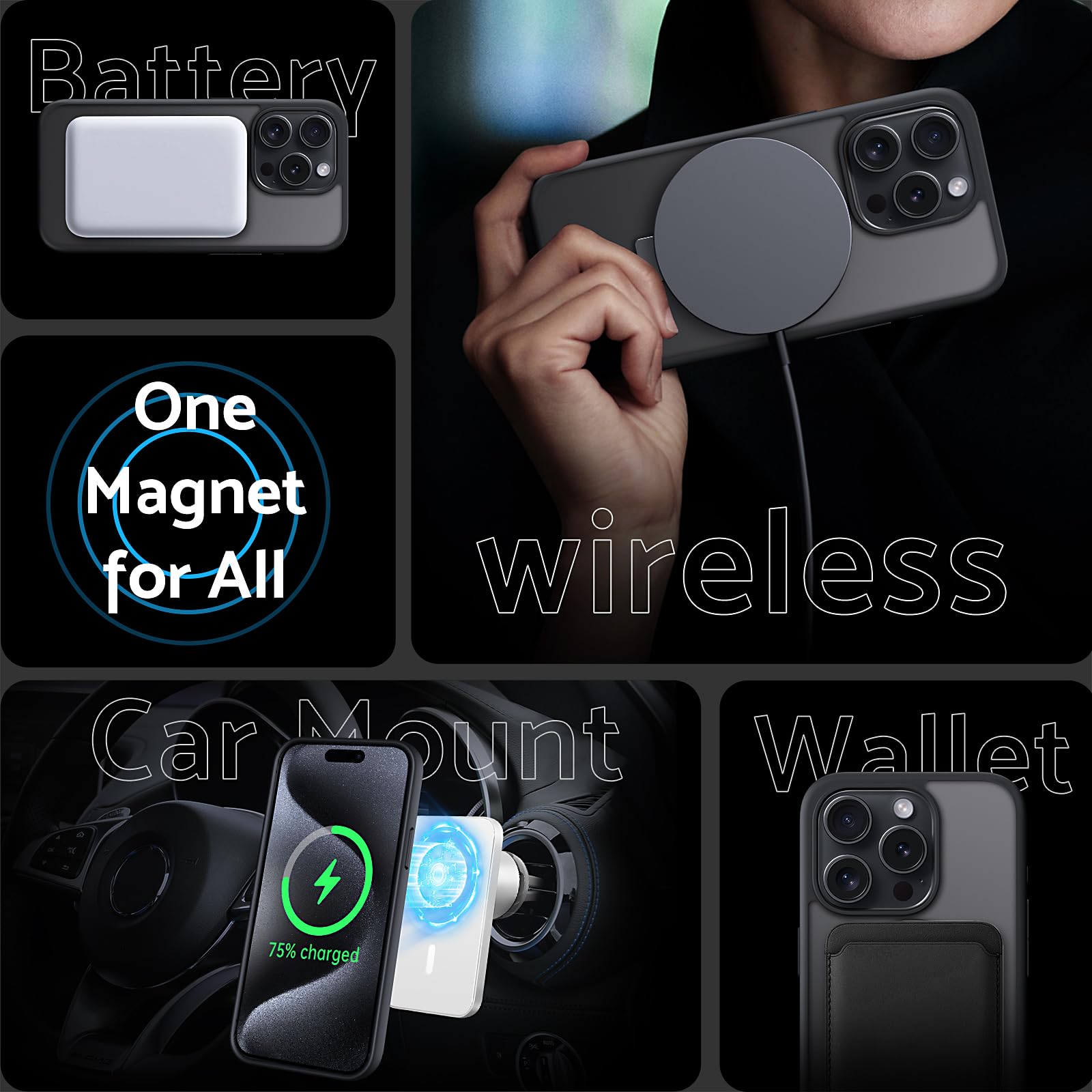 Amazon.co.jp: DASFOND iPhone 15 Pro 用 ケース [MagSafe 対応] 2023