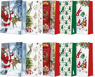 PAW Geschenktüten 41 x 30 x 12 cm, 10 Stück - Weihnachten