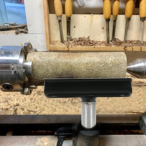 Miniatura 7 de Herramienta de torno de madera de acero inoxidable de 12 pulgadas, barra de descanso de 58 pulgadas, poste de torneado de madera, herramienta de