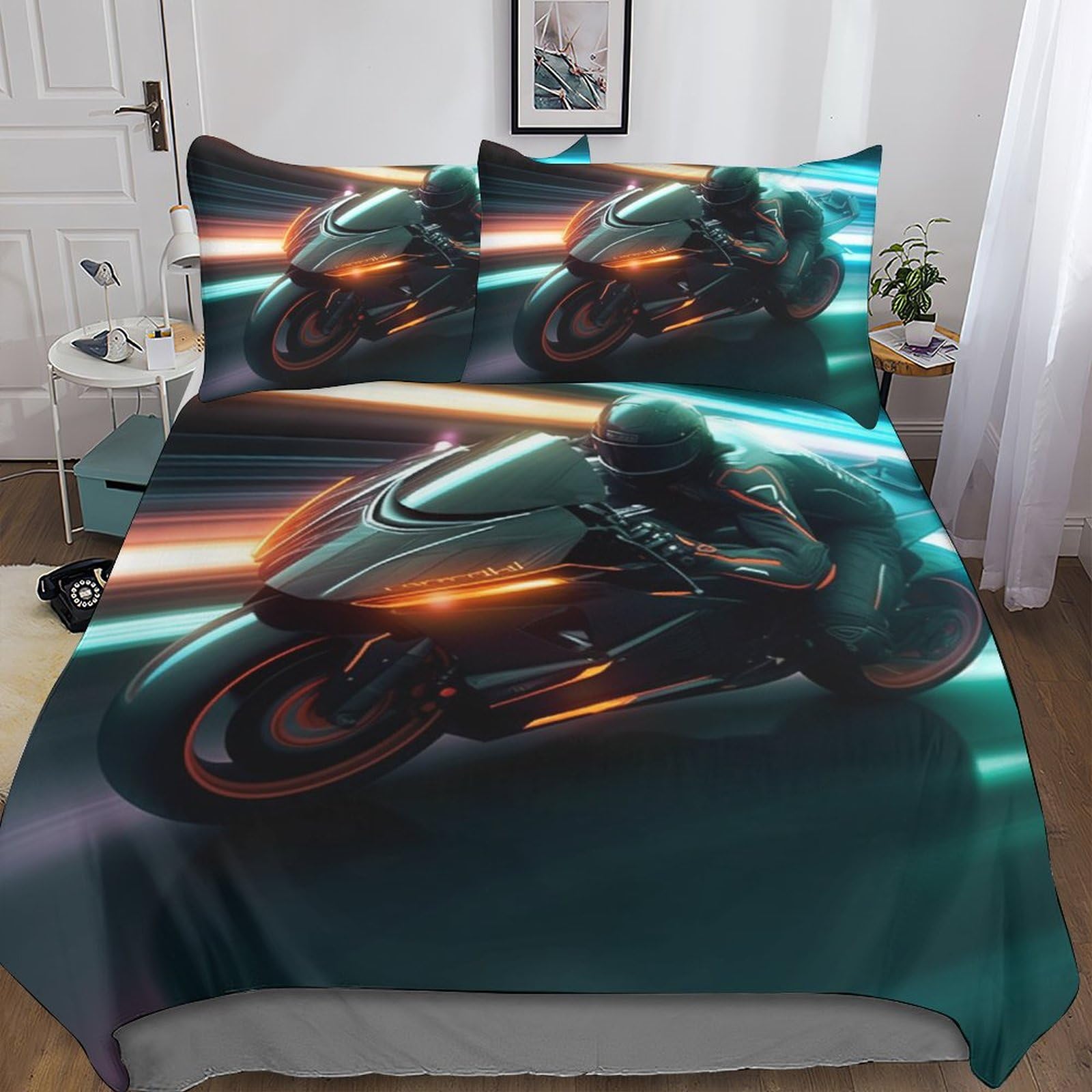 Ensemble de 3 pièces parure de couette SCOOVY au style cool et imprimé 3D haute définition
