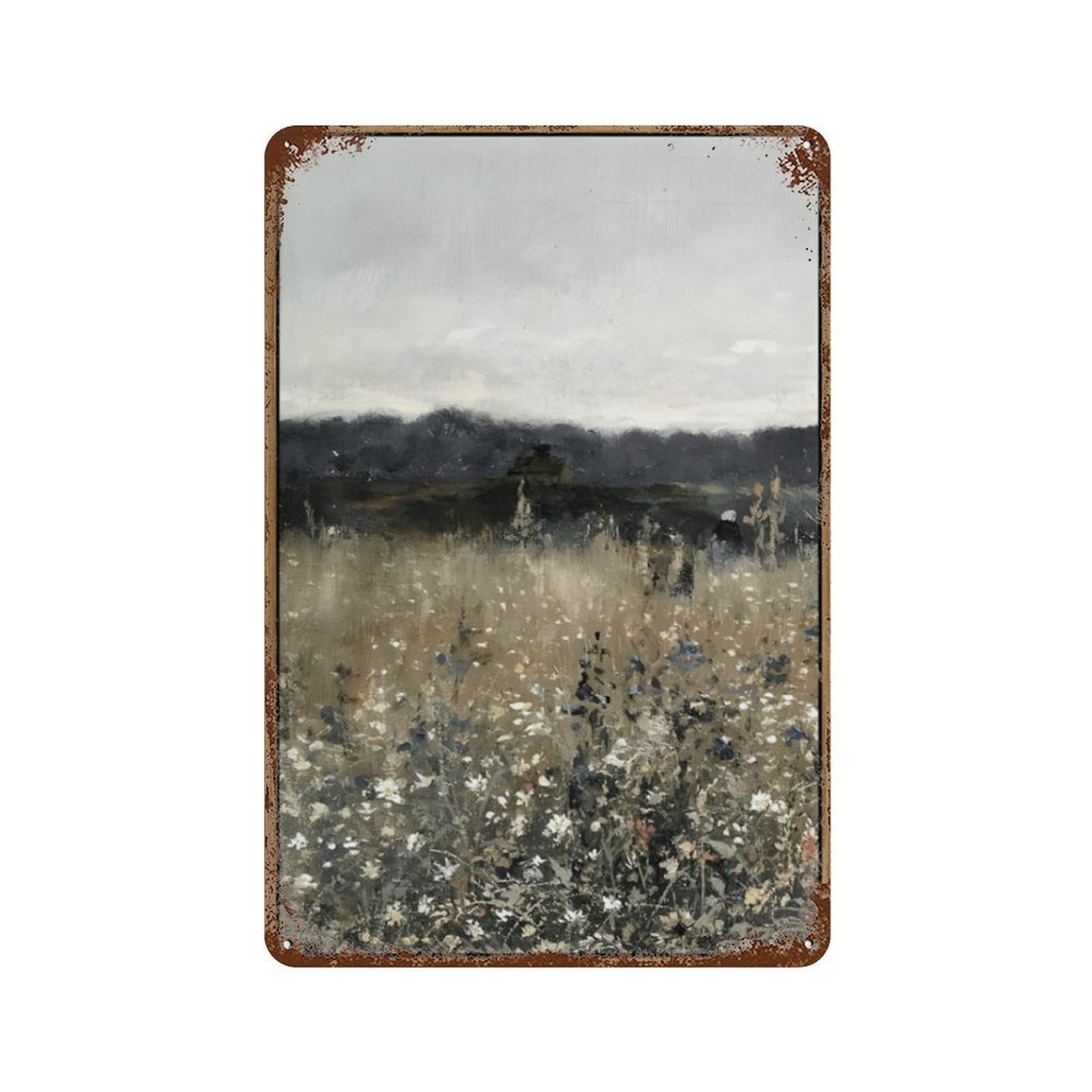 xiaoxiaoshen Meadow Scenery Paintings(2) Wall Decor Art Metal Tin Poster Modern Home Decor Art Home Bar Shop Decorations Vintage Sign 30x20cm
