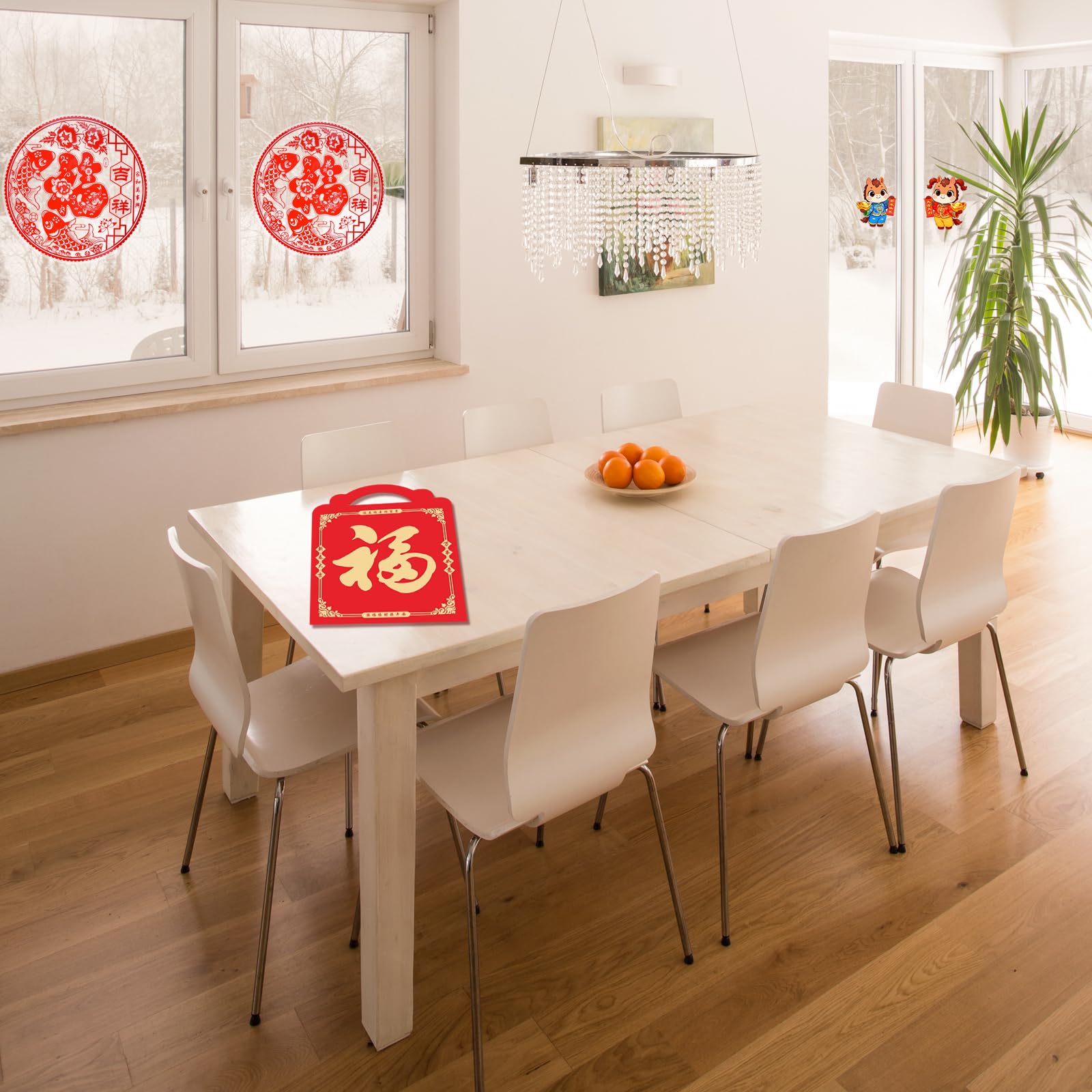 TUPARKA 2026 Chinesische Neujahrsdekorationen, Jahr der Pferd, chinesisches Frühlingspaar-Set, Wandaufkleber, rote Umschläge, chinesisches Fu, traditionelles DUI, Lian Chun Lian für das Mondneujahr