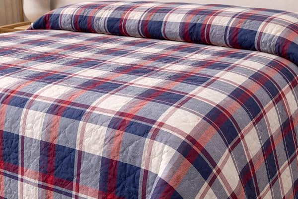 Genérico Colcha Bouti Acolchada Ligera para Cama | Edredón de Verano Suave y Transpirable | Cubrecama Decorativo Disponible en Varios Diseños y Medidas. (Multicolor, Cama 90, Hojas Suaves) - 2