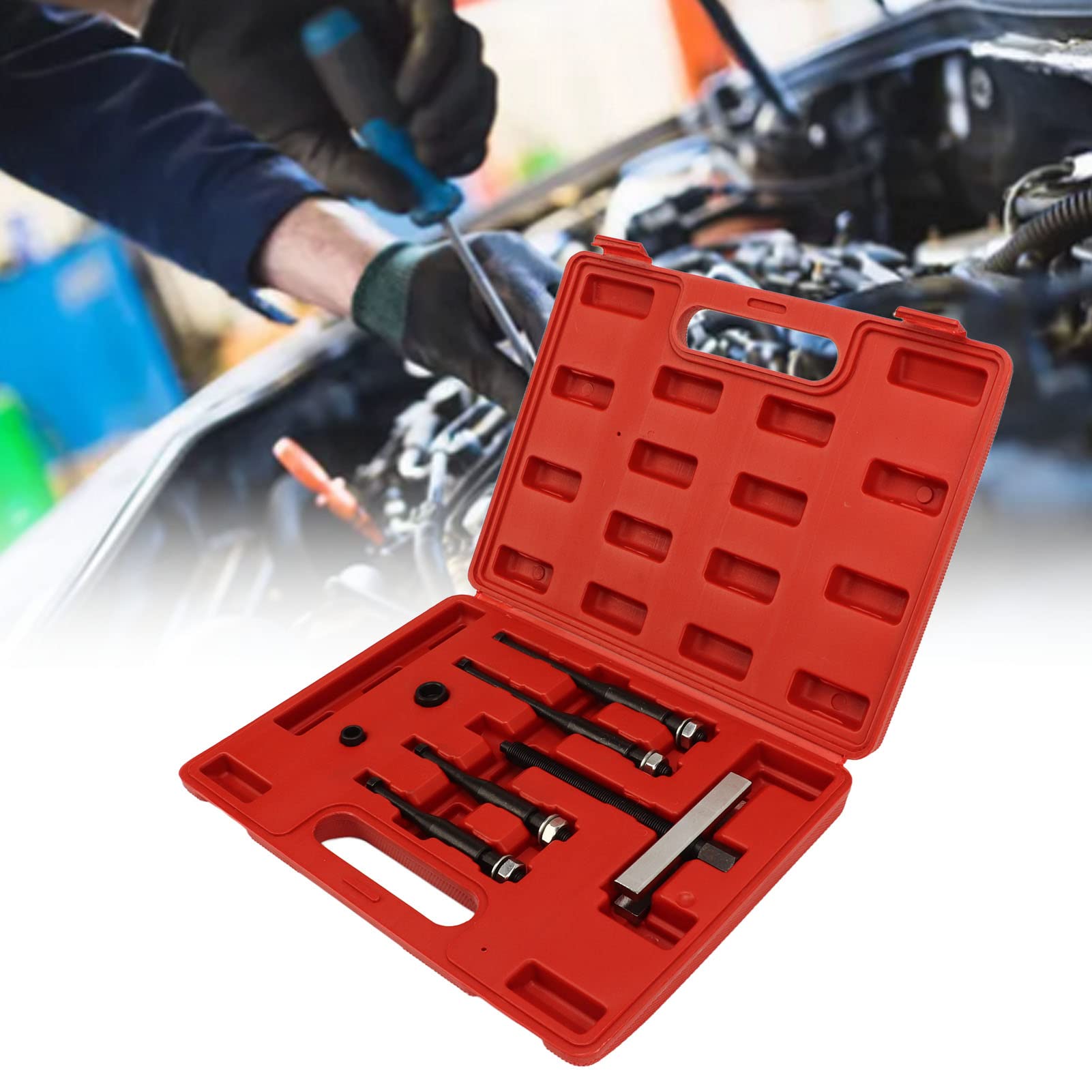 Leapiture Steering Wheel Puller Steering Wheel Removal Tool Heat Treated Carbon Steel Strong Strength Universal for Car Removal Tool