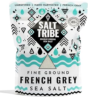 French Grey Sea Salt | Organic 82 Minerals | Fine Ground Sea Salt | Hand Harvested | Light French Gray | Unrefined | Sal Organica | Single Origin France | 425+ Servings