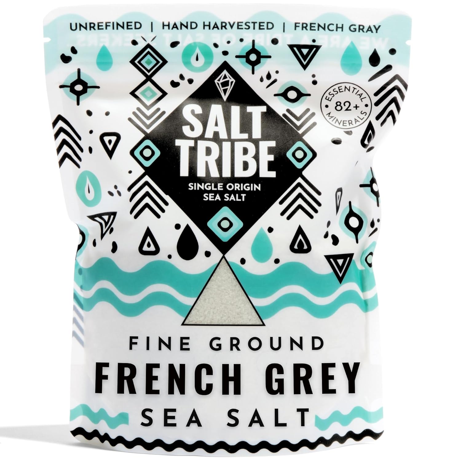 Salt Tribe Sal Marina Gris Fina 425 g - Baja en Sodio