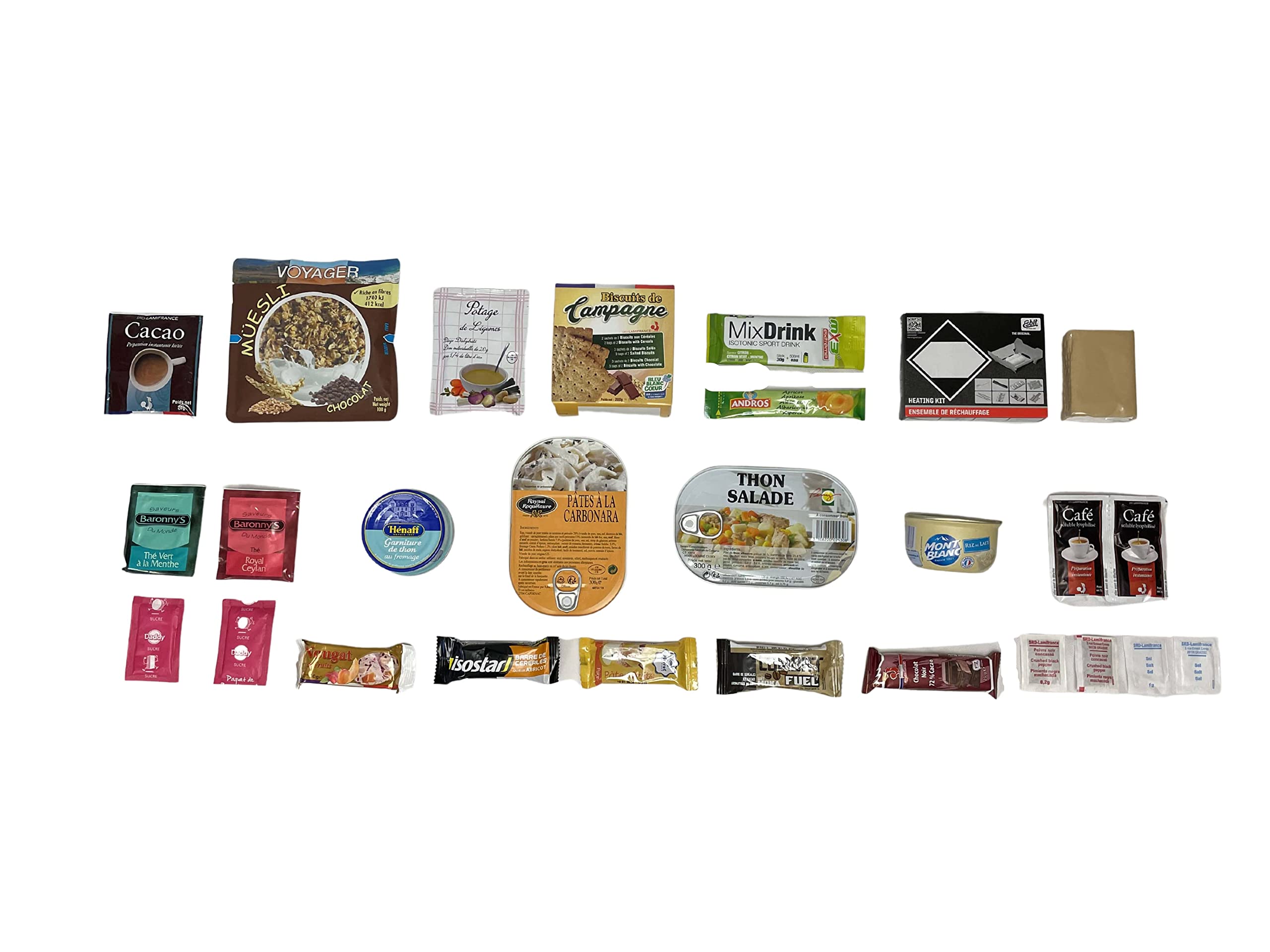 Französische Militär-Armee, 24-Stunden-Ration, MRE (Menü 13)