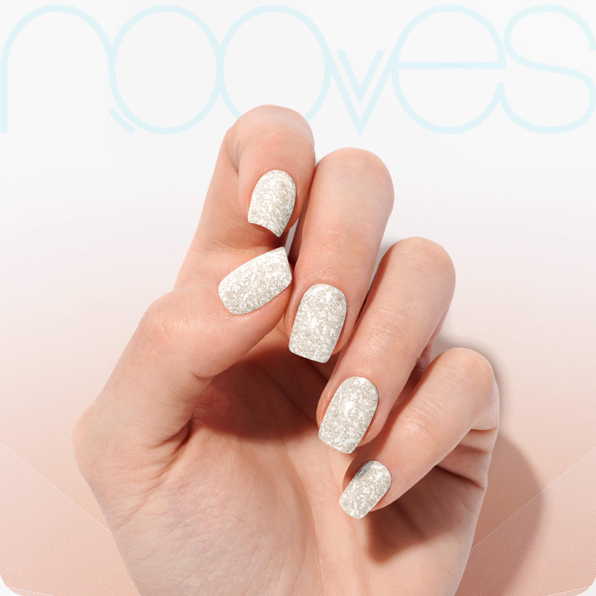 NOOVES Starter Kit: 2 Láminas de Gel + Lámpara Secado + Top Coat + Quartz Dual Stick| 40 uds Beauty Glitter, Semicuradas y Veganas con Lima y Palito de Naranjo