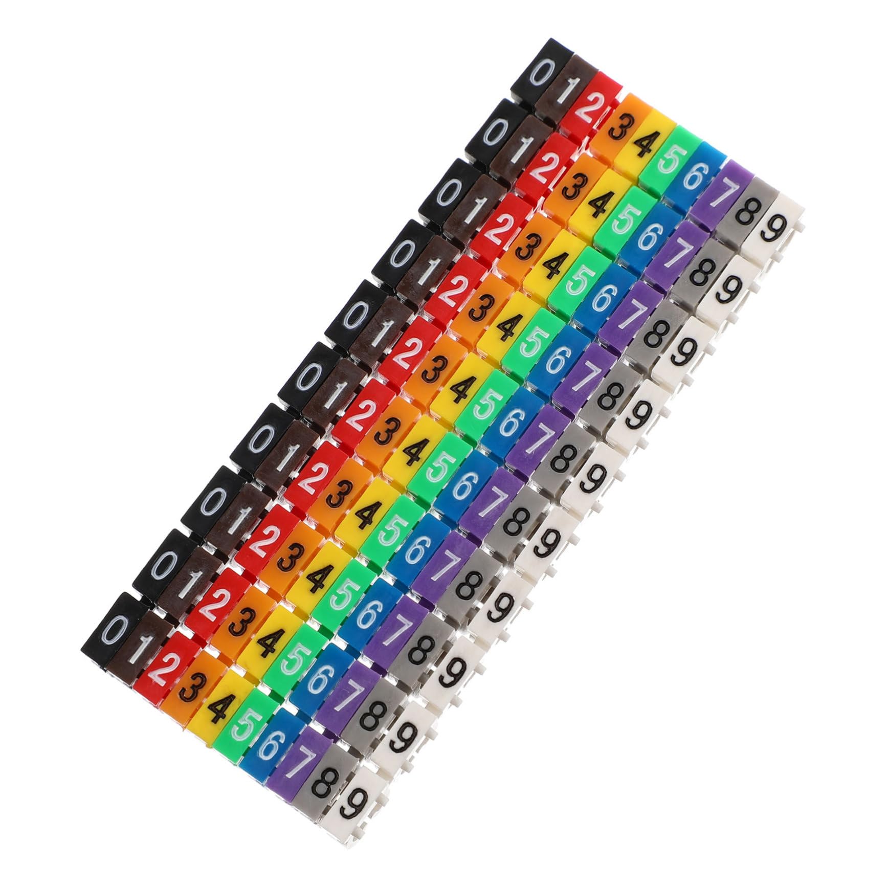 Amazon | BELLIFFY 100個 番号 チューブ 識別 タグ Usb用 ワイヤー 