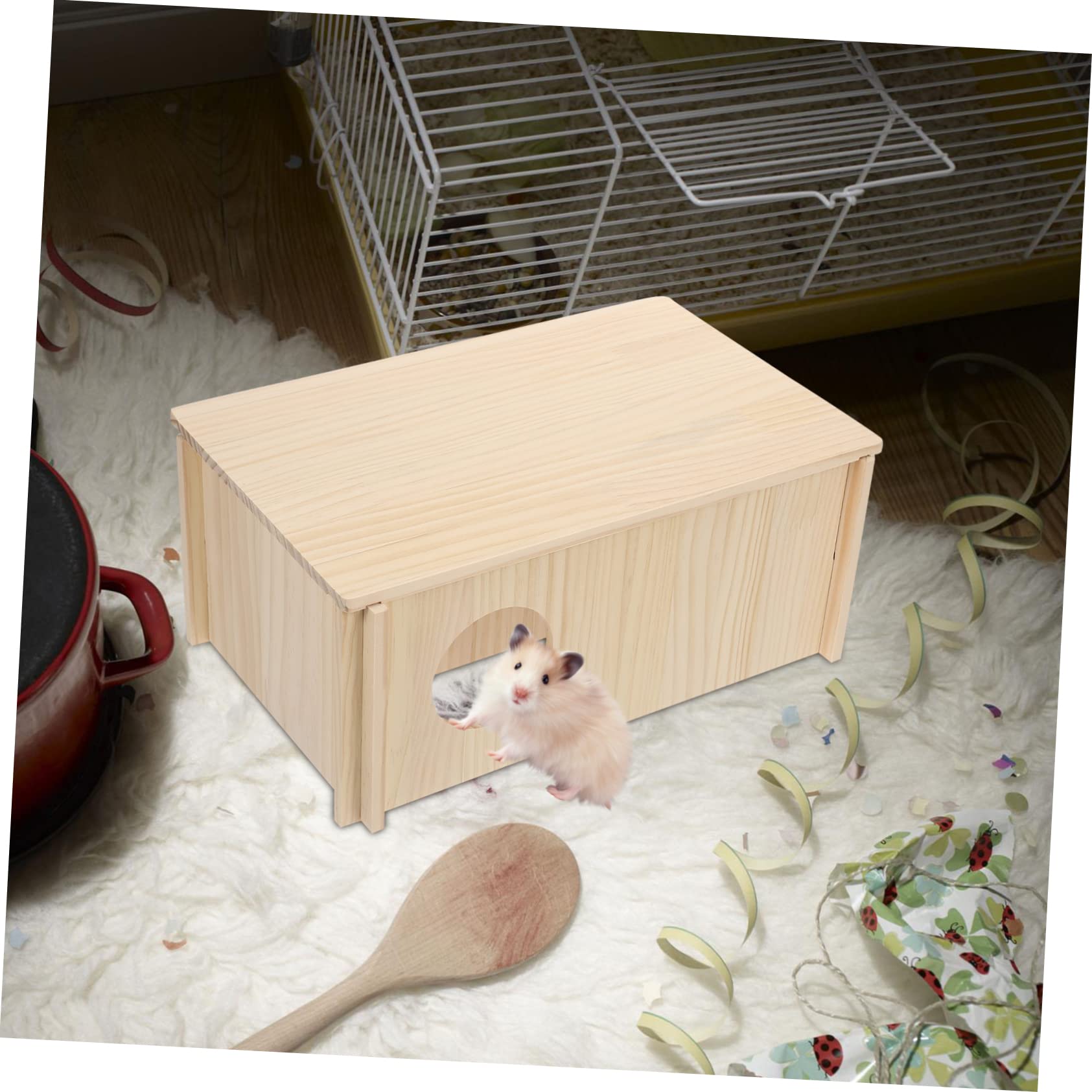 Sosoport 1stück Hamster Nest Gemütliches Schlafhaus Für Hamster Spielzeug Und Versteck Natürlichem Material Für Kleintiere Rückzugsort