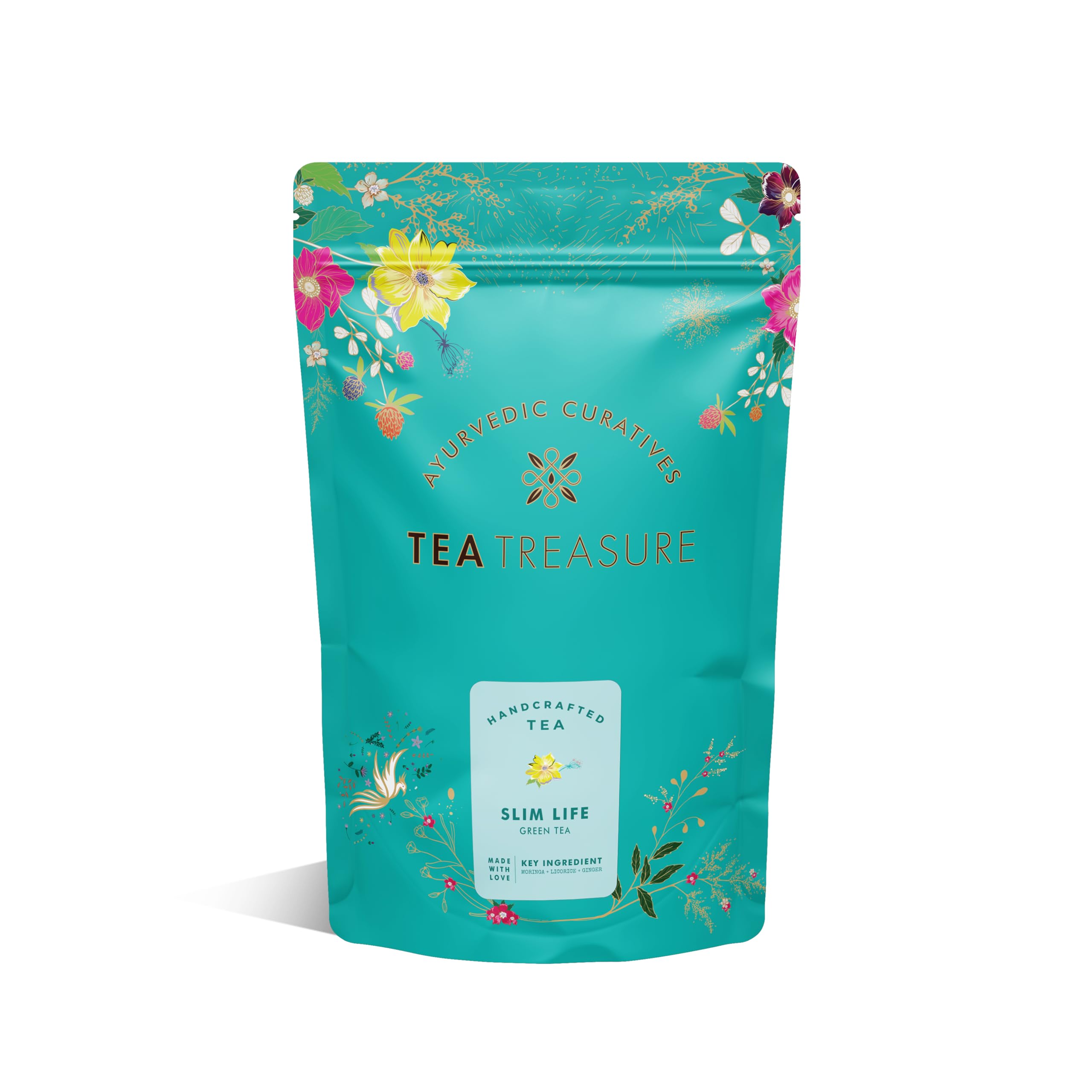 Tea Treasure Slim Life Herbal Tea 50gm | Herbal Tea | Loose Leaf Tea | Herbal Tea Loose | Herbal Tea for Immunity, Cold and Cough | Boosts Metabolism (B01LEHU444) Amazon Price History, Amazon Price Tracker