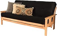 Vista 84 de MFD Futón Montana, Verde, Tela Madera, Colchón de ante de turba