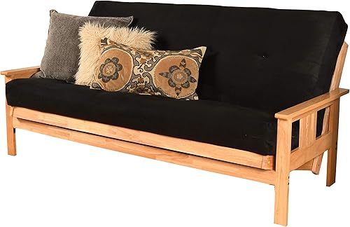 Vista 84 de MFD Futón Montana, Verde, Tela Madera, Colchón de ante de turba