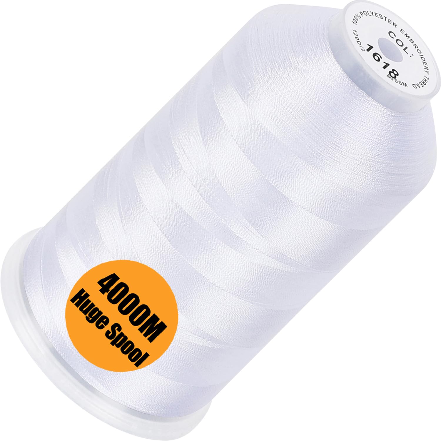 New brothread 4000M Huge Spool Embroidery Machine Thread - Snow White